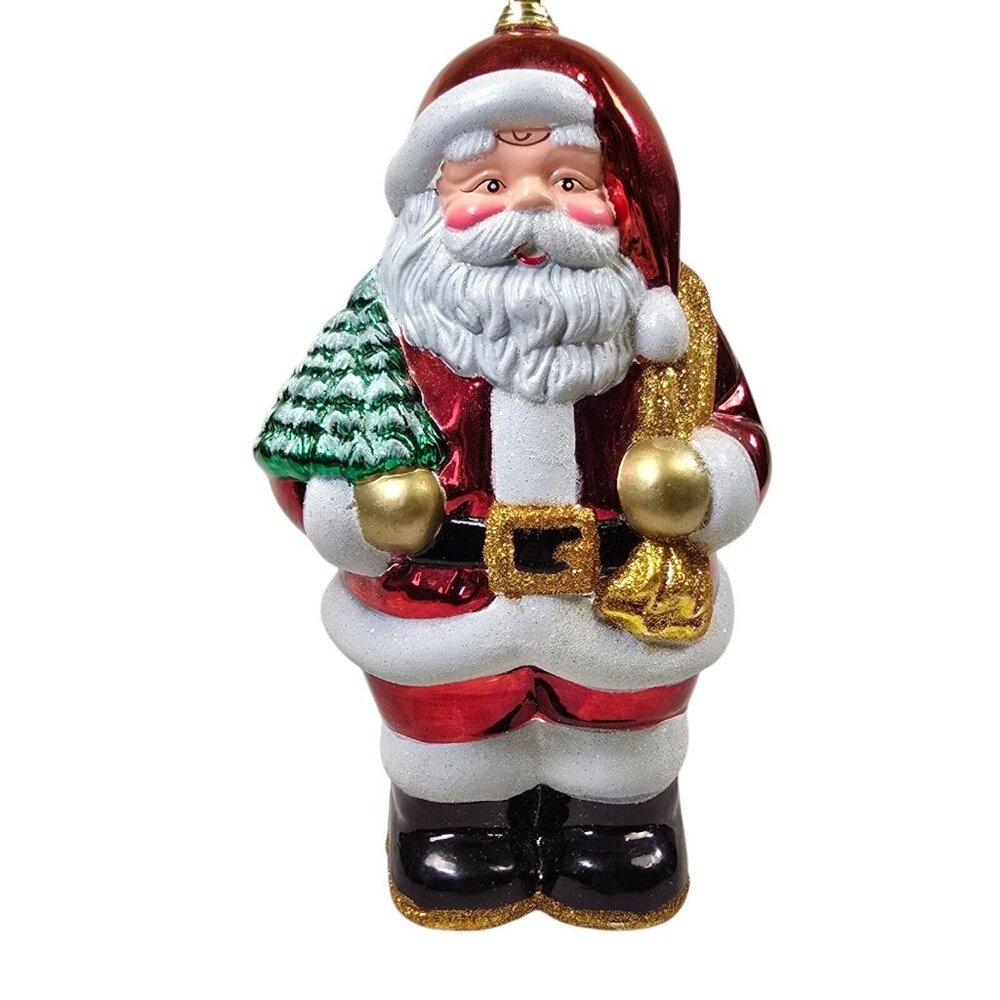 Jumbo Santa Claus Ornament Christmas St. Nick Holiday Decor 9 Inches Extra Large